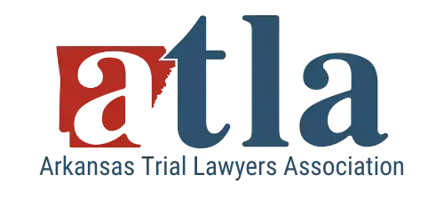 The logo for the arkansas trial lawyers association
