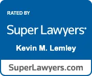 A blue sign that says `` super lawyers '' on it