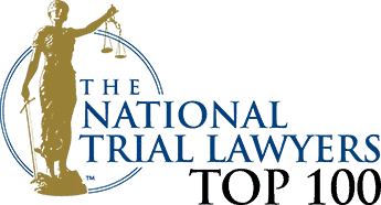 A logo for the national trial lawyers top 100